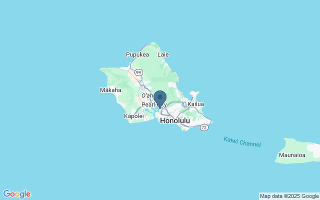 Kaart met locatie USS Arizona Memorial